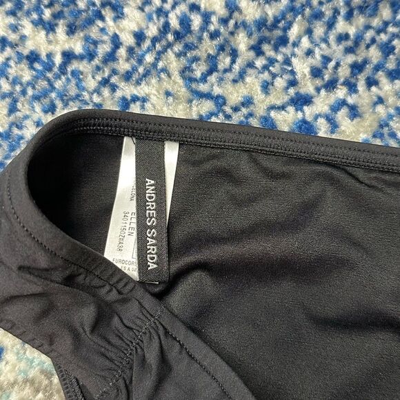 Andres Sarda Ruched Beaded Ellen Bikini Black 34b - Picture 9 of 13